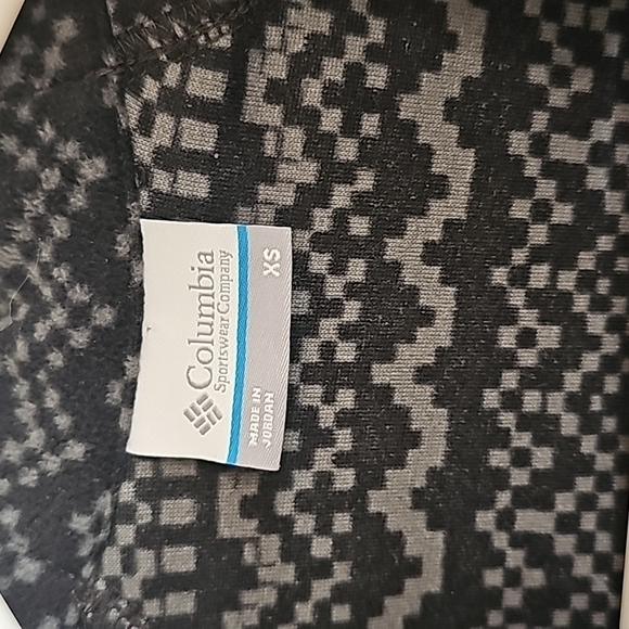 Columbia Quarter Zip Pullover Black Gray Fleece Size XS - Picture 2 of 7